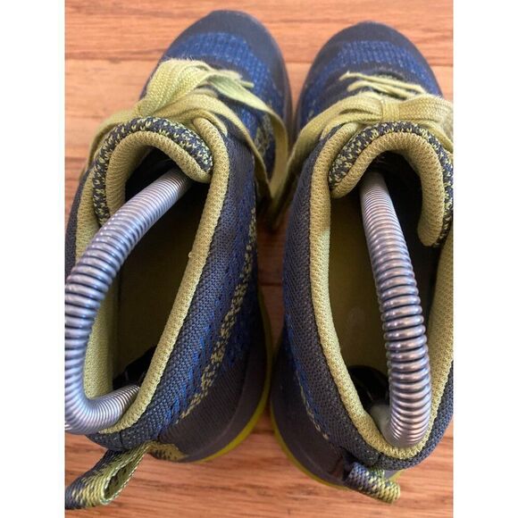 L.L. Bean Kid's Blue & Green Knit Athletic high top Sneakers size 4 - Picture 9 of 10